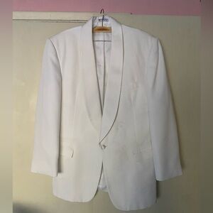 Oscar de la Renta men’s white tuxedo jacket XL